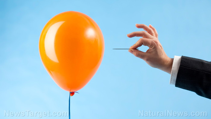 Orange Balloon Pop Man Suit