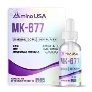 Solução MK-677 Amino USA 30ml - Potencialize seu Hormônio de Crescimento